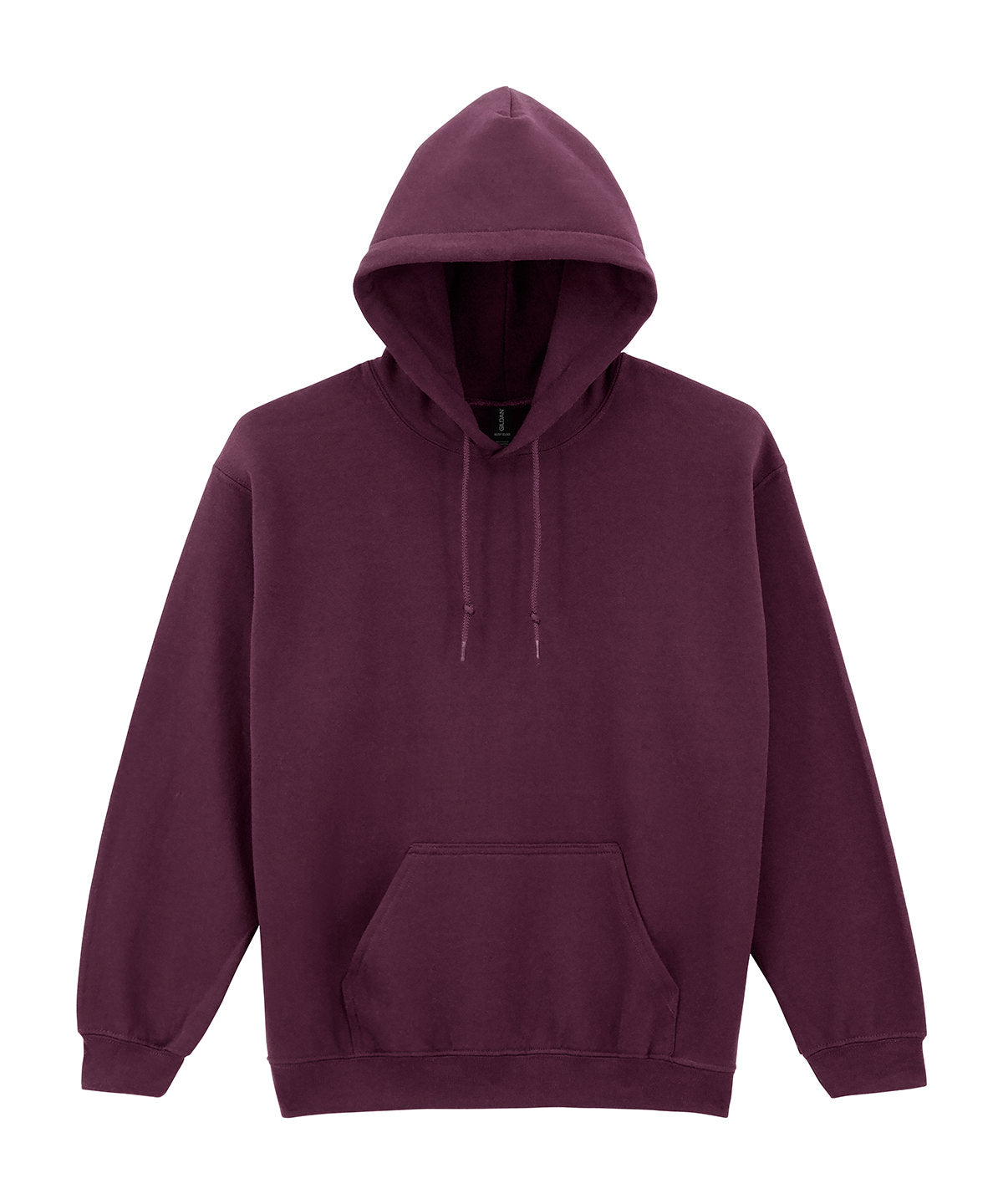 Tryck din logga på Hoodies från Gildan - Anpassa Gildan Heavy Blend™ - Hoodie för Vuxna i färgen Mörkröd för företag, föreningar och privatpersoner
