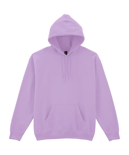Tryck din logga på Hoodies från Gildan - Anpassa Gildan Heavy Blend™ - Hoodie för Vuxna i färgen Ljus lila för företag, föreningar och privatpersoner