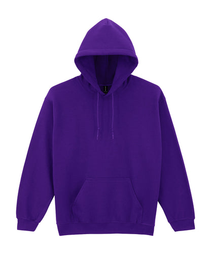 Tryck din logga på Hoodies från Gildan - Anpassa Gildan Heavy Blend™ - Hoodie för Vuxna i färgen Mörk lila för företag, föreningar och privatpersoner