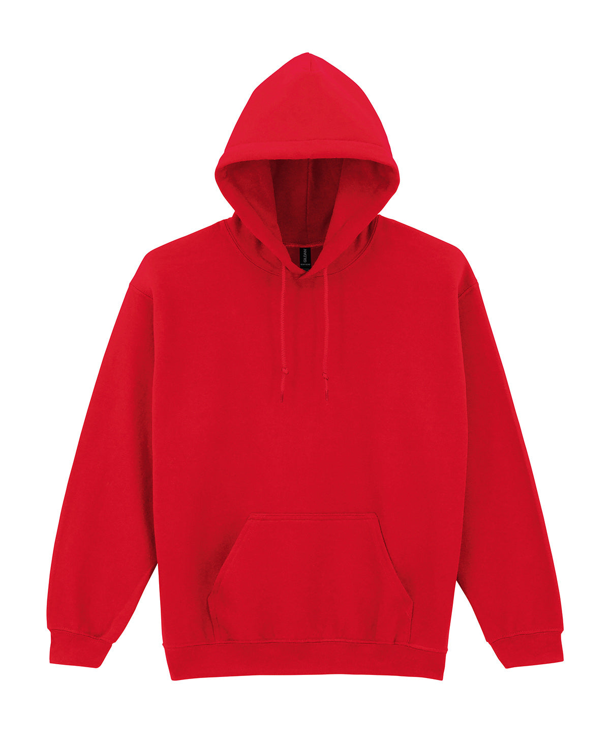 Tryck din logga på Hoodies från Gildan - Anpassa Gildan Heavy Blend™ - Hoodie för Vuxna i färgen Mellan röd för företag, föreningar och privatpersoner