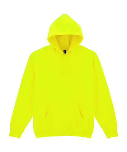 Tryck din logga på Hoodies från Gildan - Anpassa Gildan Heavy Blend™ - Hoodie för Vuxna i färgen Neon grön för företag, föreningar och privatpersoner