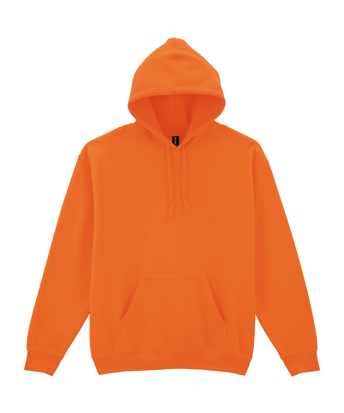 Tryck din logga på Hoodies från Gildan - Anpassa Gildan Heavy Blend™ - Hoodie för Vuxna i färgen Neon orange för företag, föreningar och privatpersoner