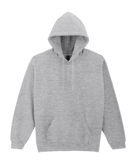 Tryck din logga på Hoodies från Gildan - Anpassa Gildan Heavy Blend™ - Hoodie för Vuxna i färgen Ljunggrå för företag, föreningar och privatpersoner