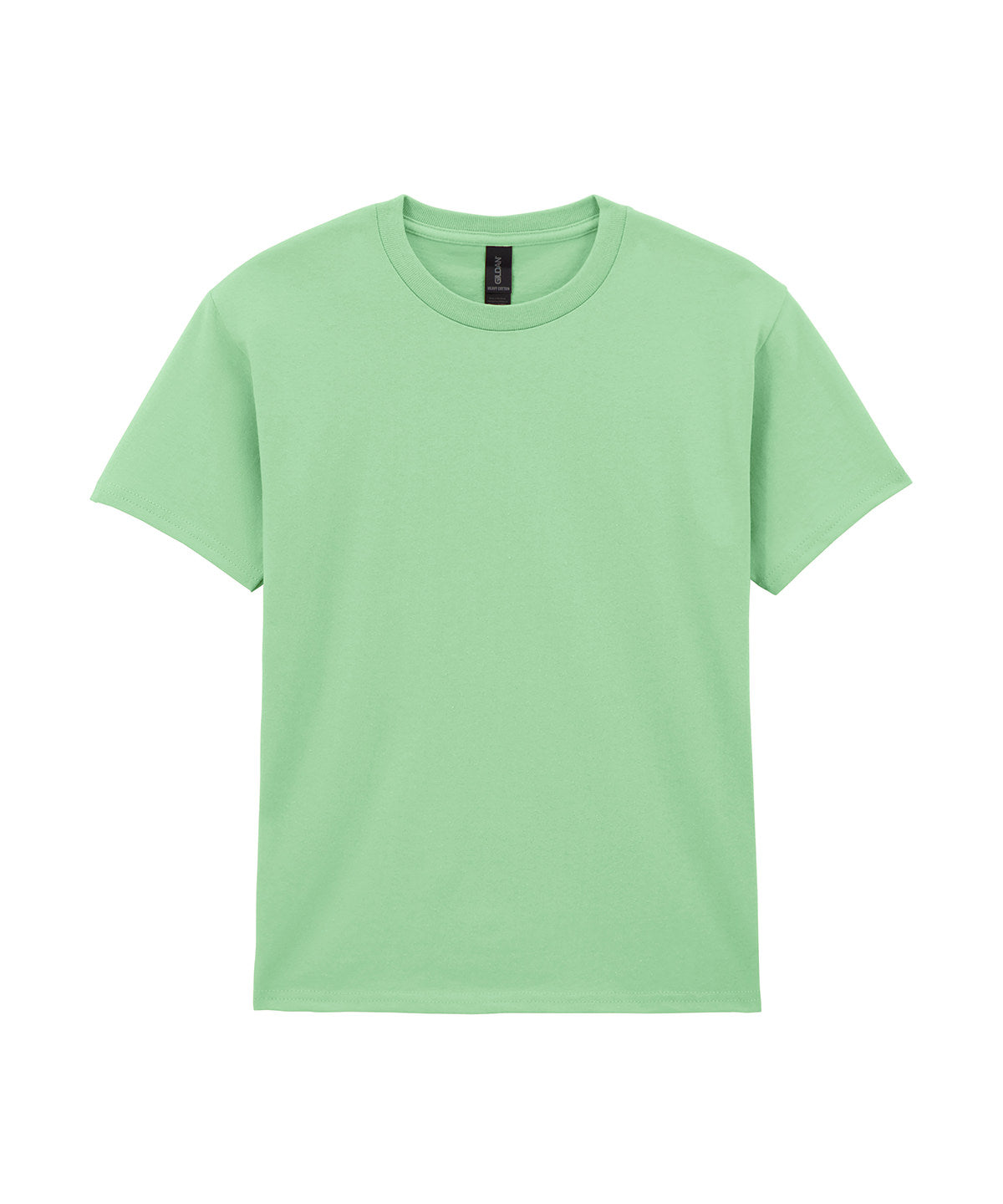 Tryck din logga på T-shirts från Gildan - Anpassa Heavy Cotton T-Shirt - Barn i färgen Mint för företag, föreningar och privatpersoner