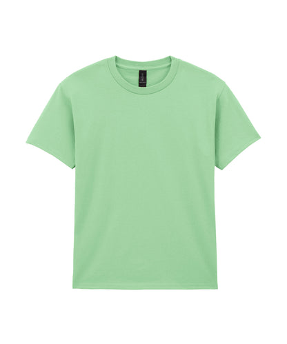Tryck din logga på T-shirts från Gildan - Anpassa Heavy Cotton T-Shirt - Barn i färgen Mint för företag, föreningar och privatpersoner