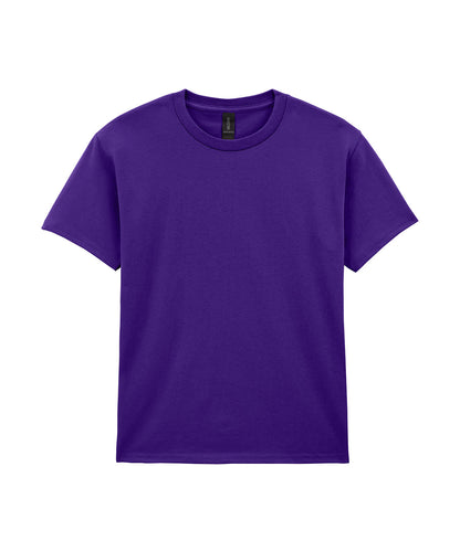 Tryck din logga på T-shirts från Gildan - Anpassa Heavy Cotton T-Shirt - Barn i färgen Mörk lila för företag, föreningar och privatpersoner