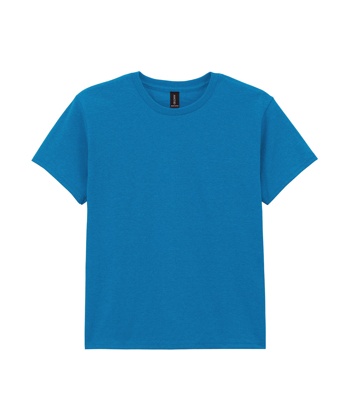 Tryck din logga på T-shirts från Gildan - Anpassa Heavy Cotton T-Shirt - Barn i färgen Safir för företag, föreningar och privatpersoner