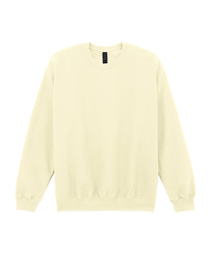 Tryck din logga på Sweatshirts från Gildan - Anpassa Gildan - Softstyle Midweight Fleece för Vuxna i färgen Off Vit för företag, föreningar och privatpersoner