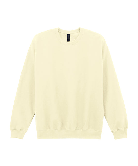 Tryck din logga på Sweatshirts från Gildan - Anpassa Gildan - Softstyle Midweight Fleece för Vuxna i färgen Off Vit för företag, föreningar och privatpersoner