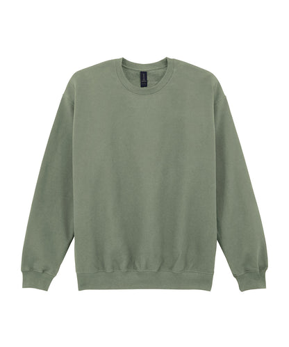 Tryck din logga på Sweatshirts från Gildan - Anpassa Gildan - Softstyle Midweight Fleece för Vuxna i färgen Mellan grön för företag, föreningar och privatpersoner