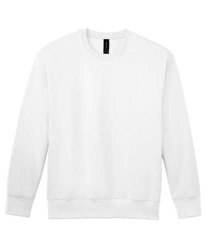 Tryck din logga på Sweatshirts från Gildan - Anpassa Gildan - Softstyle Midweight Fleece för Vuxna i färgen Vit för företag, föreningar och privatpersoner