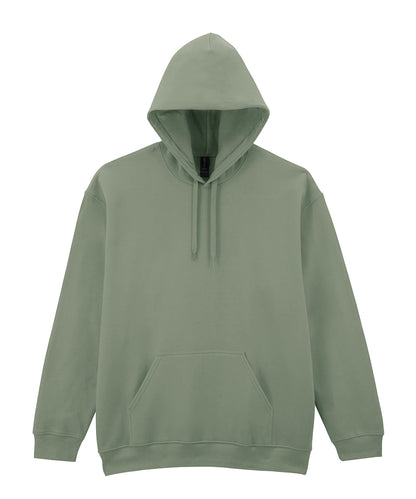 Tryck din logga på Hoodies från Gildan - Anpassa Gildan Softstyle® - Midweight Fleece Hoodie med Dragkedja för Vuxna i färgen Mellan grön för företag, föreningar och privatpersoner