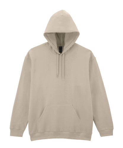 Tryck din logga på Hoodies från Gildan - Anpassa Gildan Softstyle® - Midweight Fleece Hoodie med Dragkedja för Vuxna i färgen Naturligt för företag, föreningar och privatpersoner