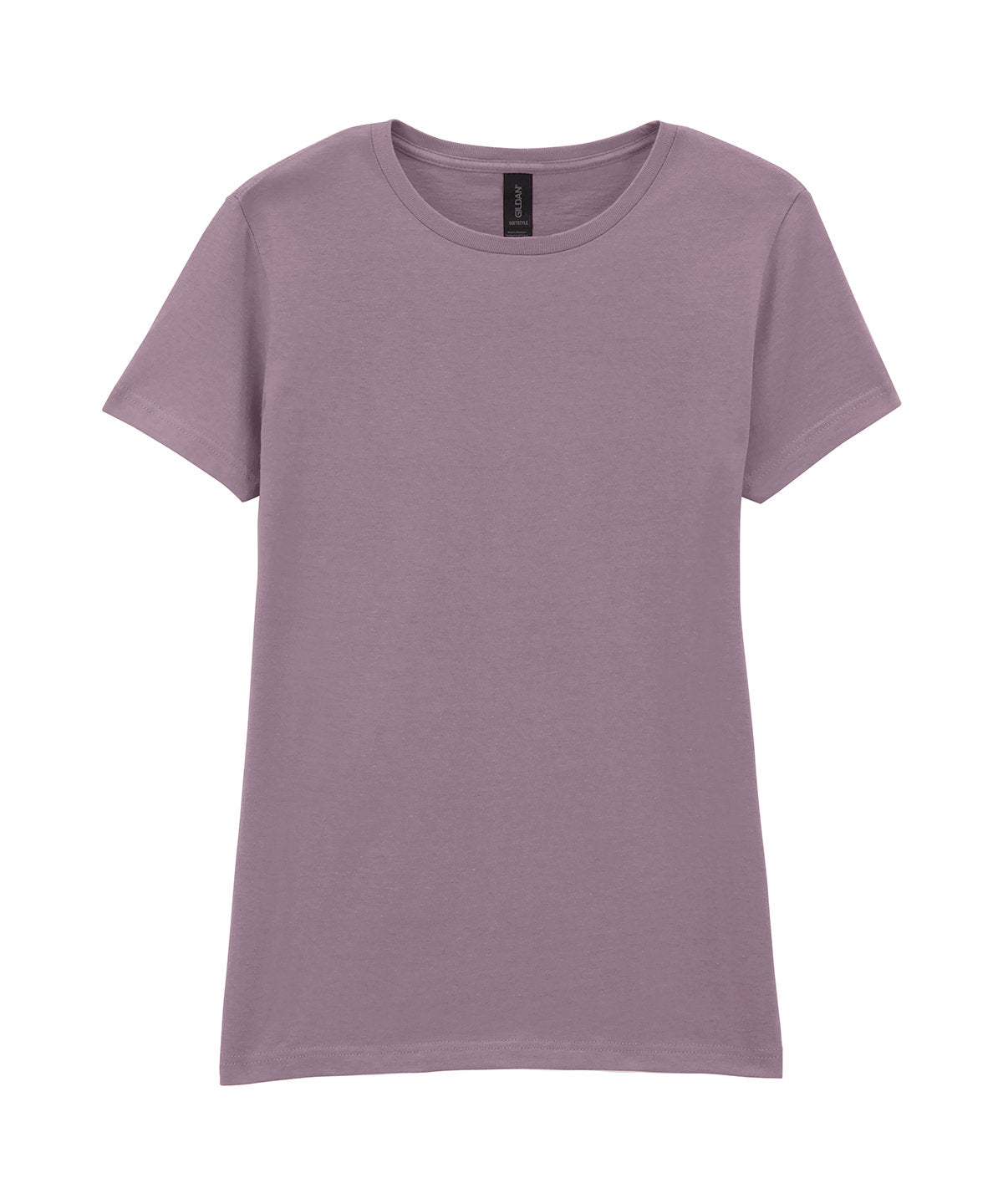 Tryck din logga på T-shirts från Gildan - Anpassa Softstyle Ringspun T-Shirt - Dam i färgen Mellangrå för företag, föreningar och privatpersoner