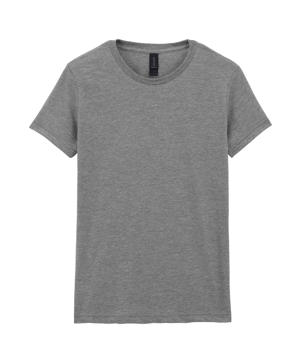 Tryck din logga på T-shirts från Gildan - Anpassa Softstyle Ringspun T-Shirt - Dam i färgen Ljunggrå för företag, föreningar och privatpersoner