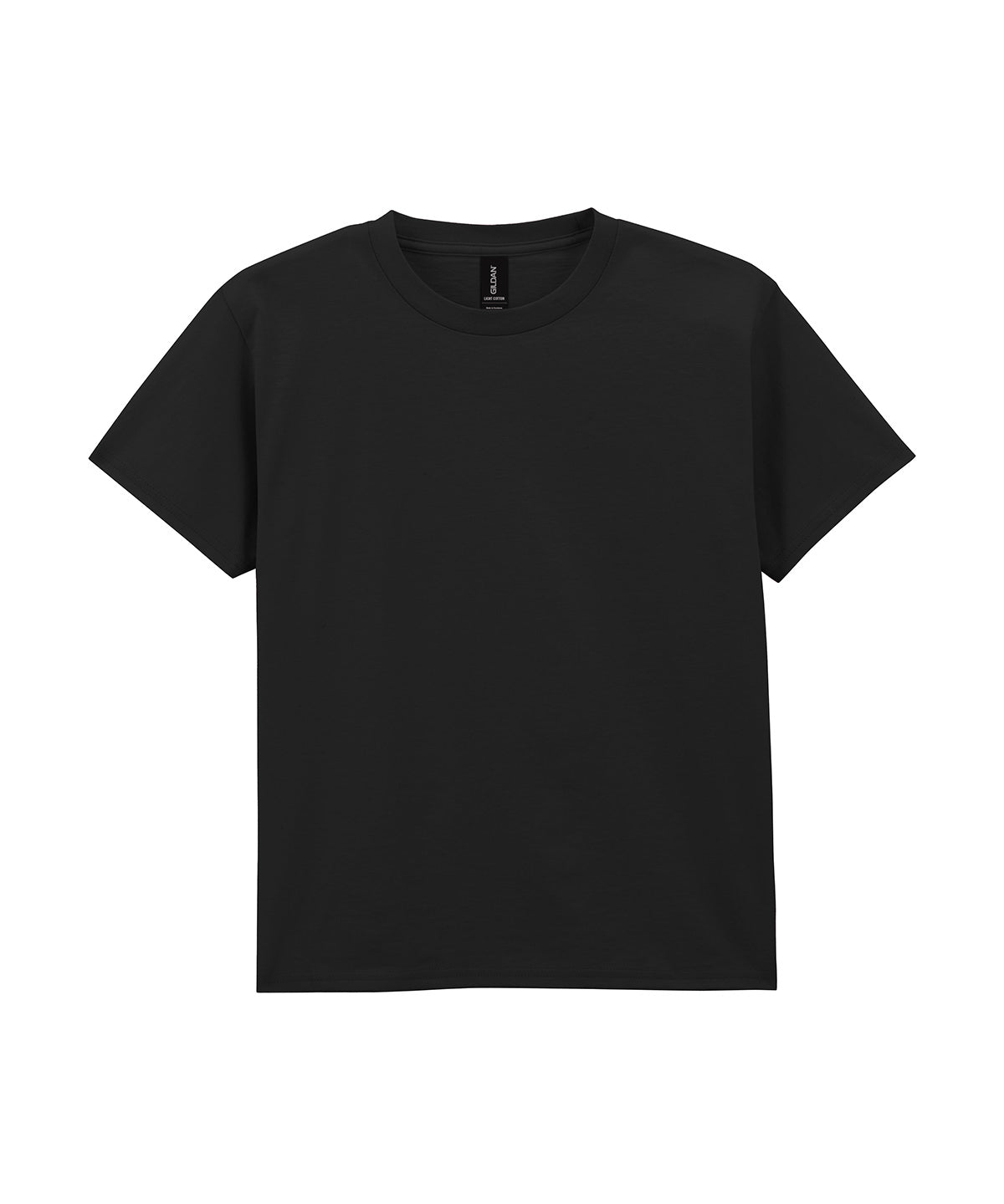 Tryck din logga på T-shirts från Gildan - Anpassa Lightweight T-Shirt - Barn i färgen Svart för företag, föreningar och privatpersoner