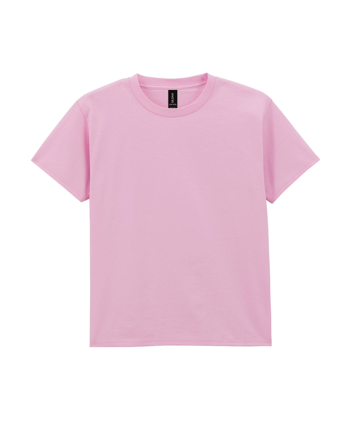 Tryck din logga på T-shirts från Gildan - Anpassa Lightweight T-Shirt - Barn i färgen Ljusrosa för företag, föreningar och privatpersoner