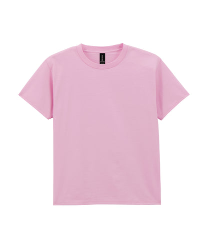 Tryck din logga på T-shirts från Gildan - Anpassa Lightweight T-Shirt - Barn i färgen Ljusrosa för företag, föreningar och privatpersoner