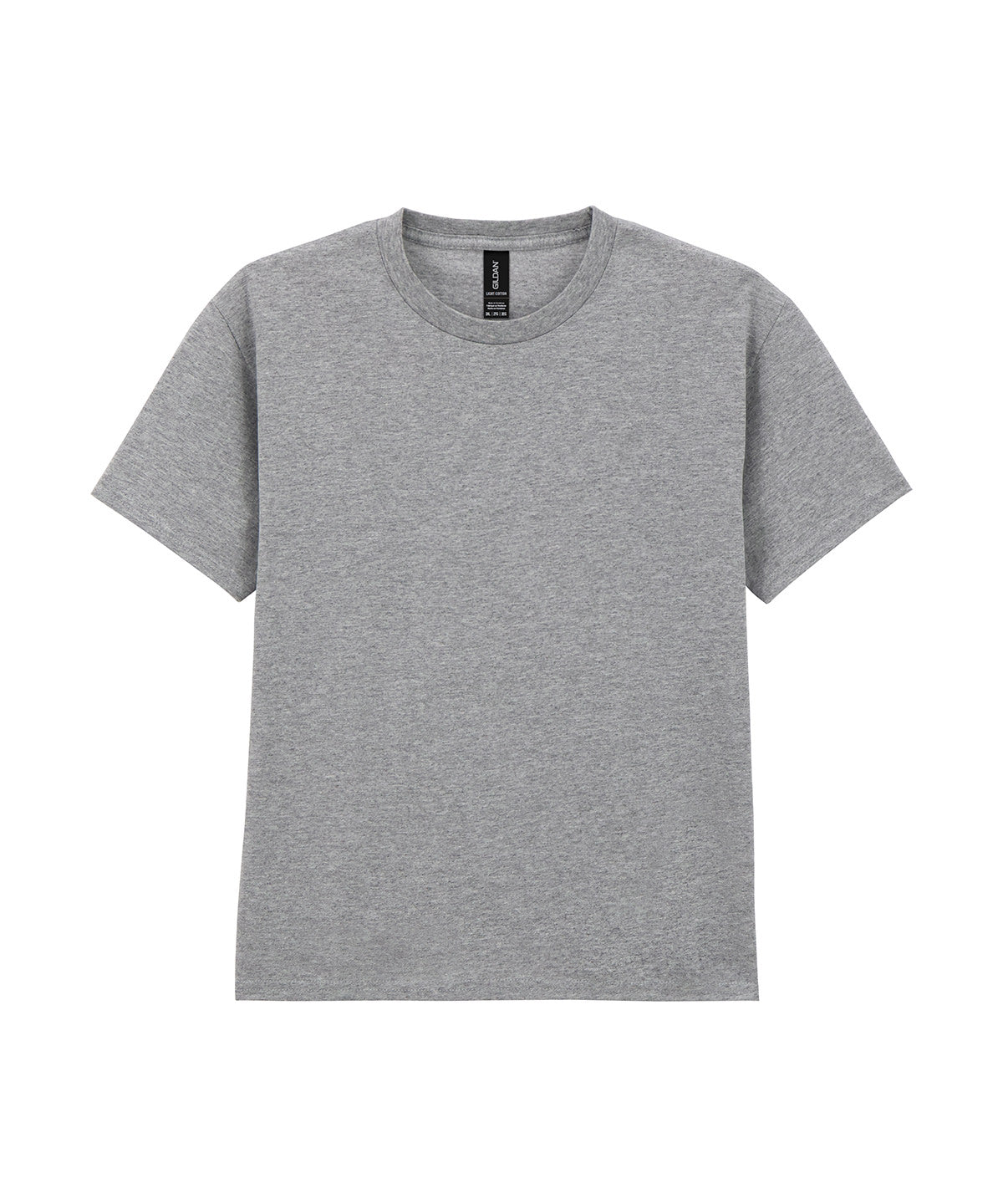 Tryck din logga på T-shirts från Gildan - Anpassa Lightweight T-Shirt - Barn i färgen Mellangrå för företag, föreningar och privatpersoner