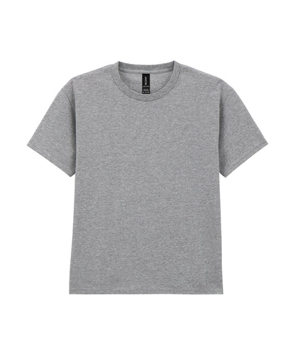 Tryck din logga på T-shirts från Gildan - Anpassa Lightweight T-Shirt - Barn i färgen Mellangrå för företag, föreningar och privatpersoner