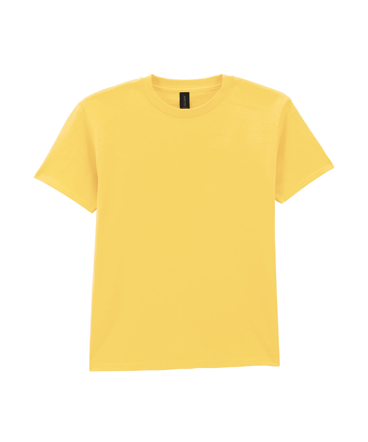 Tryck din logga på T-shirts från Gildan - Anpassa Softstyle Midweight T-Shirt – Barn i färgen Mellan gul för företag, föreningar och privatpersoner