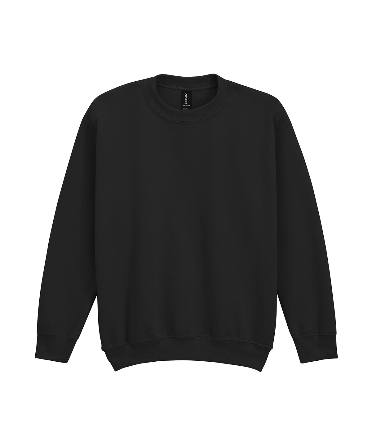 Tryck din logga på Sweatshirts från Gildan - Anpassa Gildan - Heavy Blend Sweatshirt/Rund Hals för Ungdomar i färgen Svart för företag, föreningar och privatpersoner