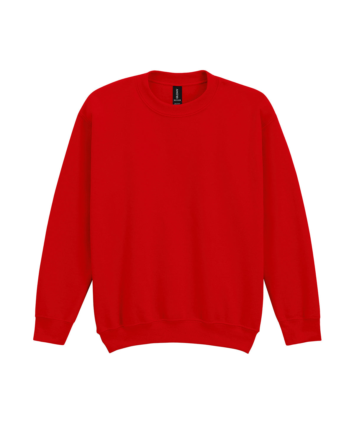Tryck din logga på Sweatshirts från Gildan - Anpassa Gildan - Heavy Blend Sweatshirt/Rund Hals för Ungdomar i färgen Mellan röd för företag, föreningar och privatpersoner