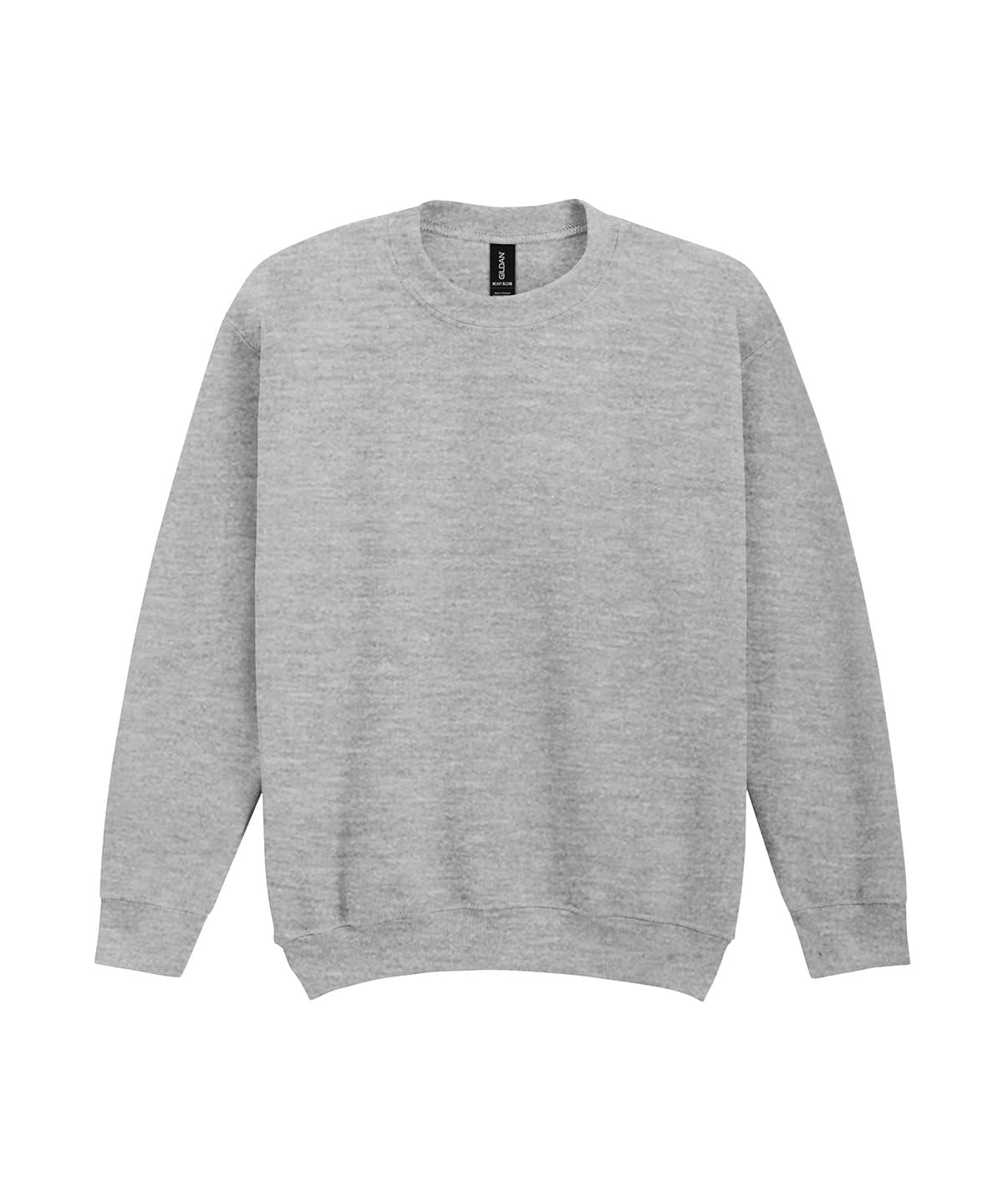 Tryck din logga på Sweatshirts från Gildan - Anpassa Gildan - Heavy Blend Sweatshirt/Rund Hals för Ungdomar i färgen Ljunggrå för företag, föreningar och privatpersoner