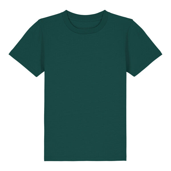 Tryck din logga på T-shirts design från Stanley/Stella - Anpassa Stanley/Stella Kids Mini Creator 2.0 – Ikonisk Barn-T-shirt i Ekologisk Bomull i färgen Bottle för företag, föreningar och privatpersoner