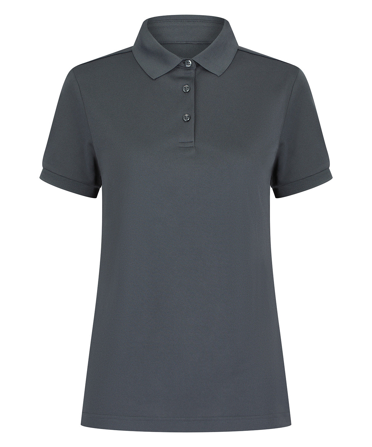 Tryck din logga på Piké från Henbury - Anpassa Recycled Polyester Polo - Dam i färgen Mörkgrå för företag, föreningar och privatpersoner