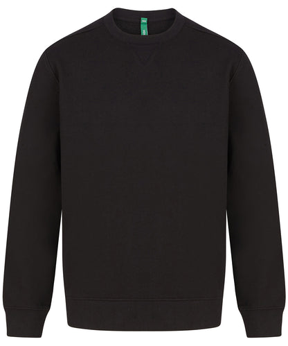 Tryck din logga på Sweatshirts från Henbury - Anpassa Henbury - Unisex Hållbar Hoodie i färgen Svart för företag, föreningar och privatpersoner