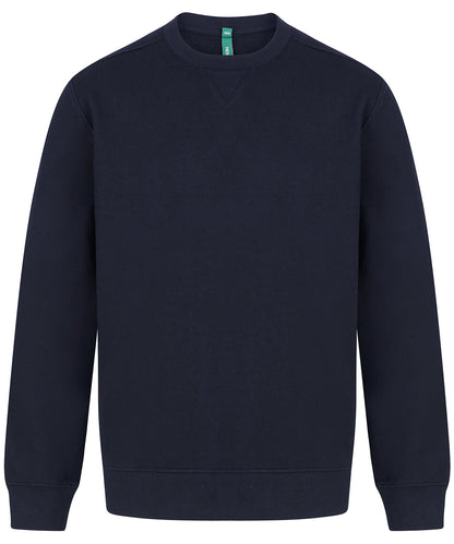 Tryck din logga på Sweatshirts från Henbury - Anpassa Henbury - Unisex Hållbar Hoodie i färgen Marinblå för företag, föreningar och privatpersoner