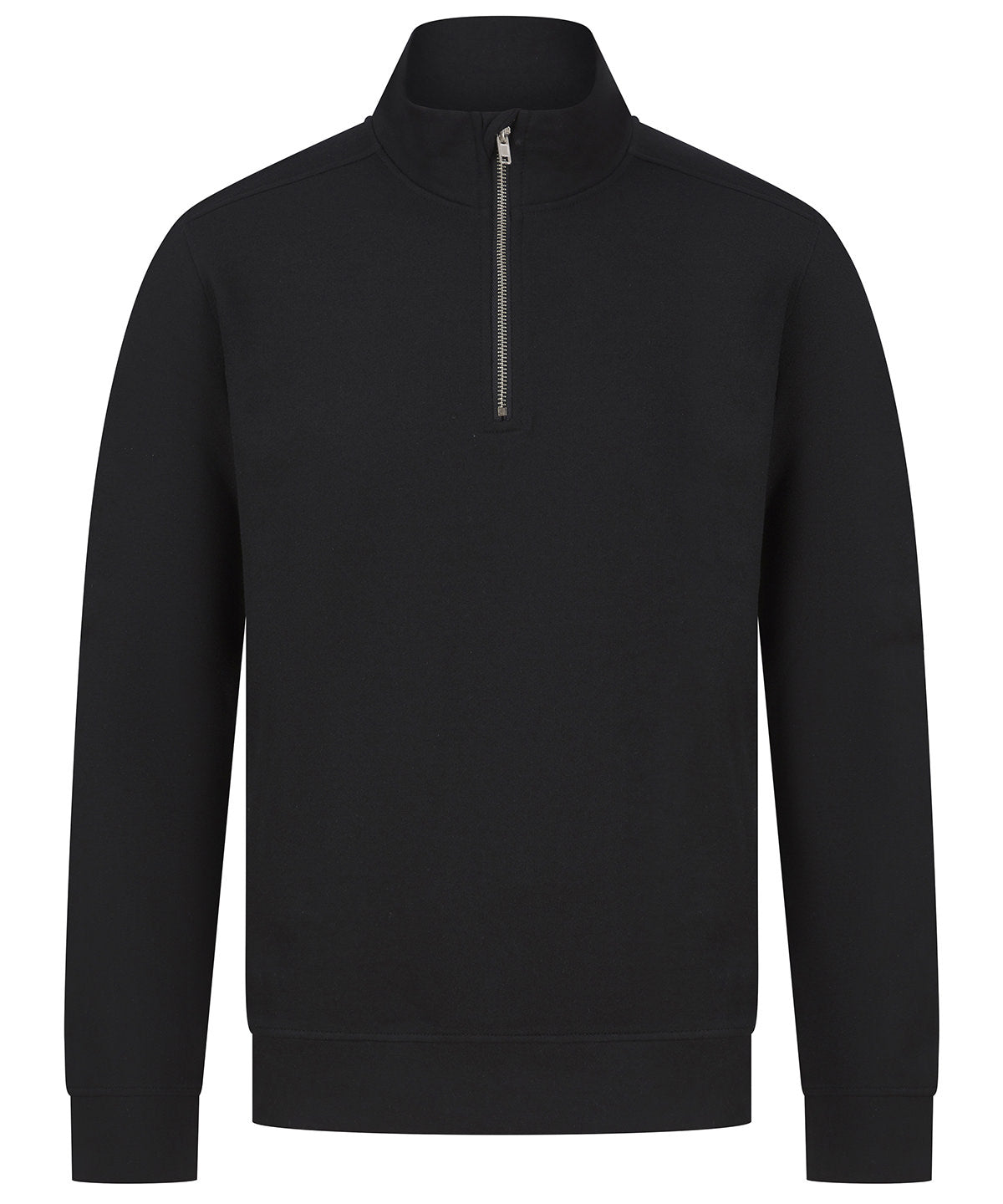 Tryck din logga på Sweatshirts från Henbury - Anpassa Henbury - Unisex Hållbar Zip Hoodie i färgen Svart för företag, föreningar och privatpersoner