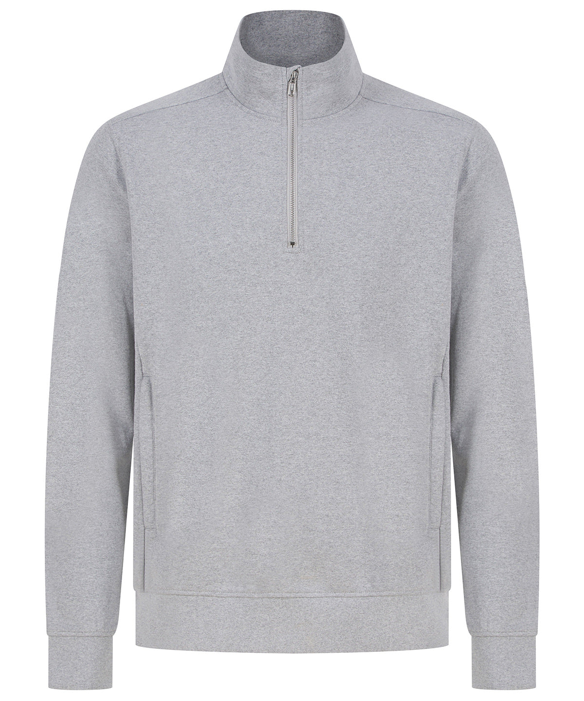 Tryck din logga på Sweatshirts från Henbury - Anpassa Henbury - Unisex Hållbar Zip Hoodie i färgen Ljunggrå för företag, föreningar och privatpersoner