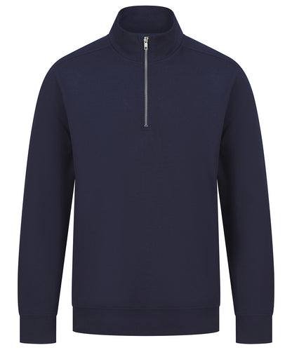Tryck din logga på Sweatshirts från Henbury - Anpassa Henbury - Unisex Hållbar Zip Hoodie i färgen Marinblå för företag, föreningar och privatpersoner
