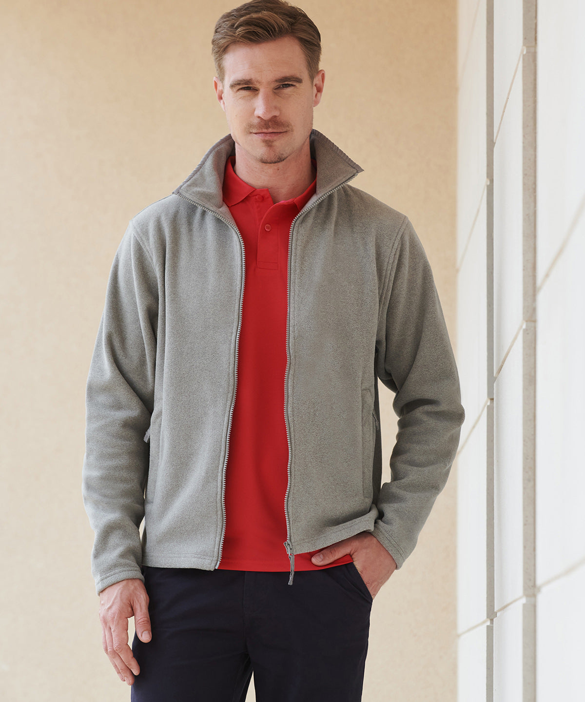Tryck din logga på Fleece från Henbury - Anpassa Jacka i microfleece i färgen för företag, föreningar och privatpersoner