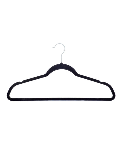 Tryck din logga på Accessoarer från Home & Living - Anpassa Klädhängare med sammetseffekt i färgen Svart One Size för företag, föreningar och privatpersoner