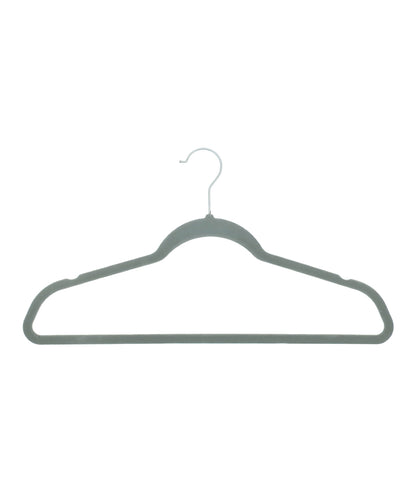 Tryck din logga på Accessoarer från Home & Living - Anpassa Klädhängare med sammetseffekt i färgen Mellangrå One Size för företag, föreningar och privatpersoner