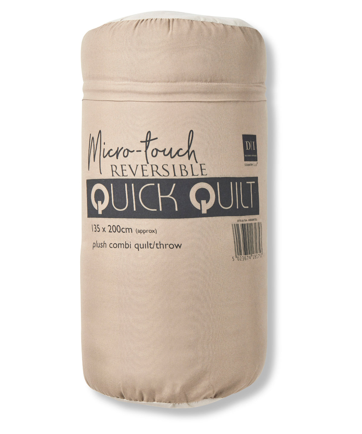 Tryck din logga på Filtrar från Home & Living - Anpassa Lyxig snabbquilt i färgen Beige One Size för företag, föreningar och privatpersoner