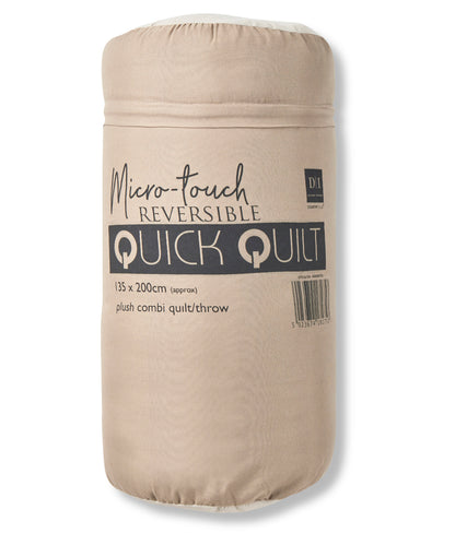 Tryck din logga på Filtrar från Home & Living - Anpassa Lyxig snabbquilt i färgen Beige One Size för företag, föreningar och privatpersoner