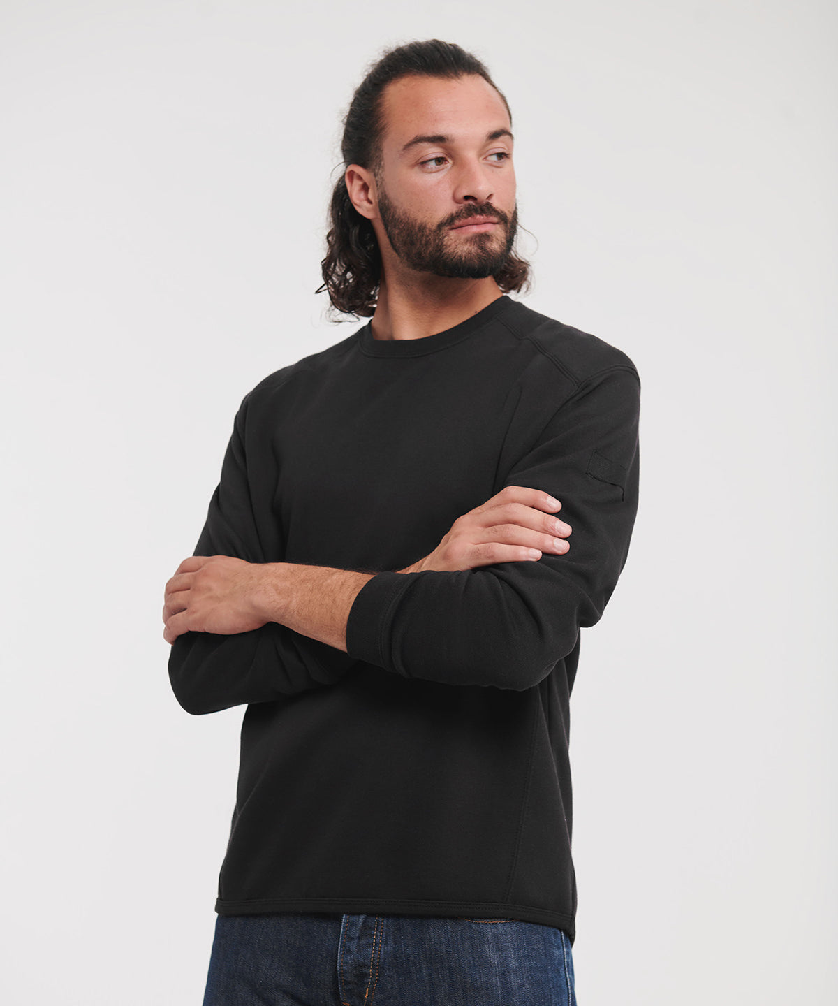 Tryck din logga på Sweatshirts från Russell Europe - Anpassa Russell Europe - Kraftig Sweatshirt med Rund Hals i färgen för företag, föreningar och privatpersoner