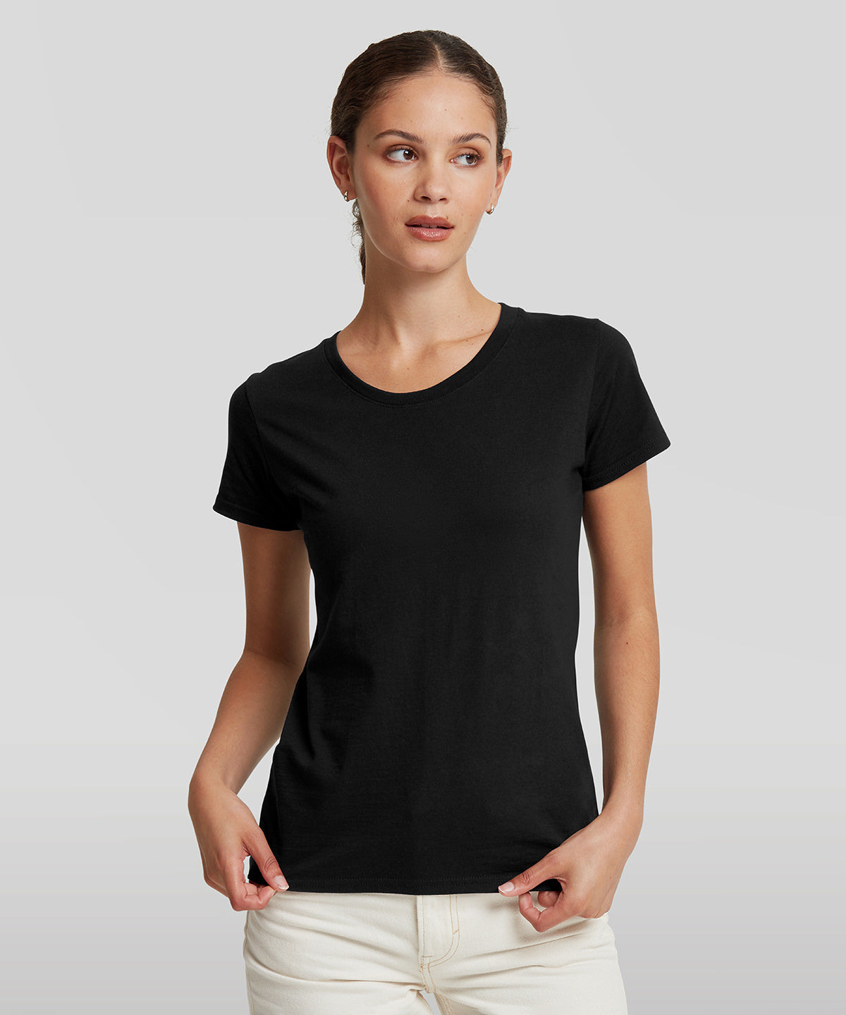 Tryck din logga på T-shirts från Russell Europe - Anpassa Authentic Classic T-Shirt – Women i färgen för företag, föreningar och privatpersoner