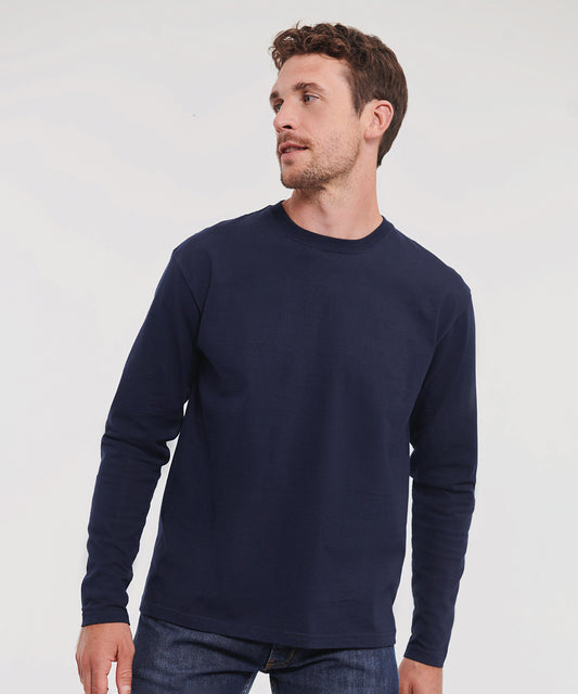 Tryck din logga på T-shirts från Russell Europe - Anpassa Classic Long Sleeve T-Shirt i färgen för företag, föreningar och privatpersoner