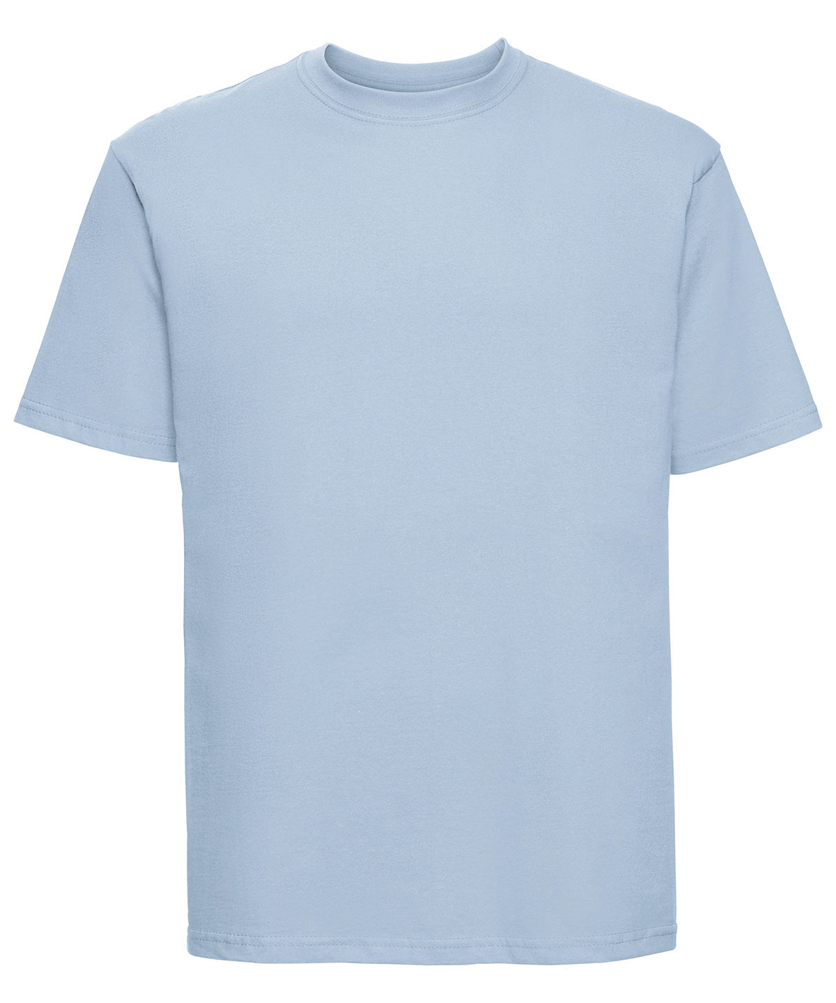 Tryck din logga på T-shirts från Russell Europe - Anpassa Super Ringspun Classic T-Shirt i färgen Ljusblå för företag, föreningar och privatpersoner