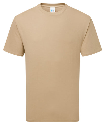 Tryck din logga på T-shirts från Russell Europe - Anpassa Super Ringspun Classic T-Shirt i färgen Tan för företag, föreningar och privatpersoner