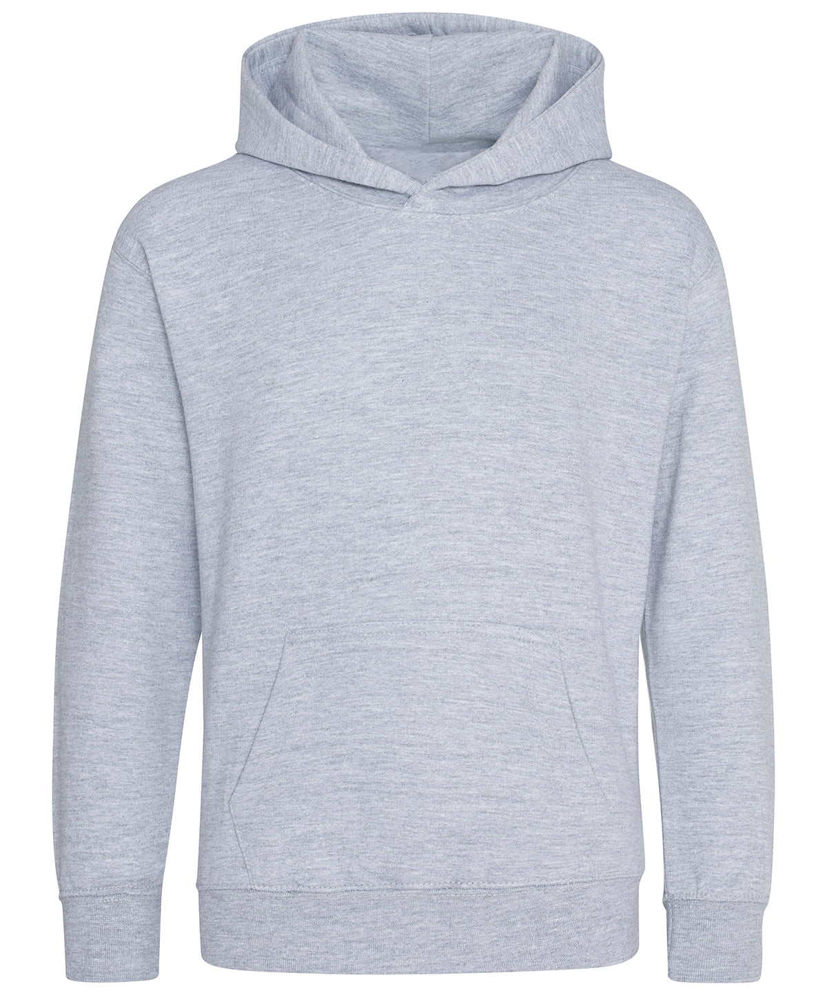 Tryck din logga på Hoodies från AWDis Just Hoods - Anpassa AWDis Just Hoods - Ekologisk Hoodie för Barn i färgen Ljunggrå för företag, föreningar och privatpersoner