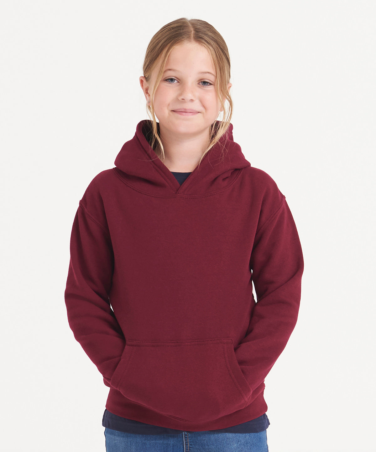 Tryck din logga på Hoodies från AWDis Just Hoods - Anpassa AWDis Just Hoods - Ekologisk Hoodie för Barn i färgen för företag, föreningar och privatpersoner