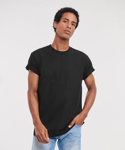 Tryck din logga på T-shirts från Russell Europe - Anpassa Classic Heavyweight Ringspun T-Shirt -Herr i färgen för företag, föreningar och privatpersoner