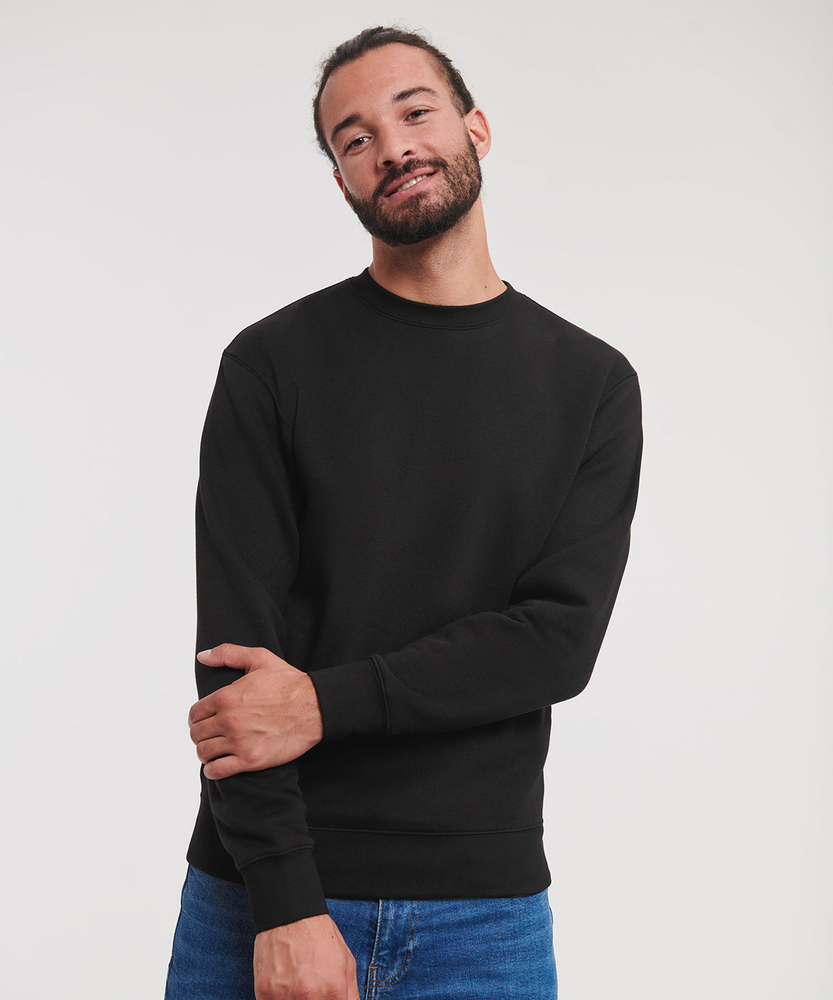 Tryck din logga på Sweatshirts från Russell Europe - Anpassa Russell Europe - Sweatshirt med Set-In-Ärm i färgen för företag, föreningar och privatpersoner