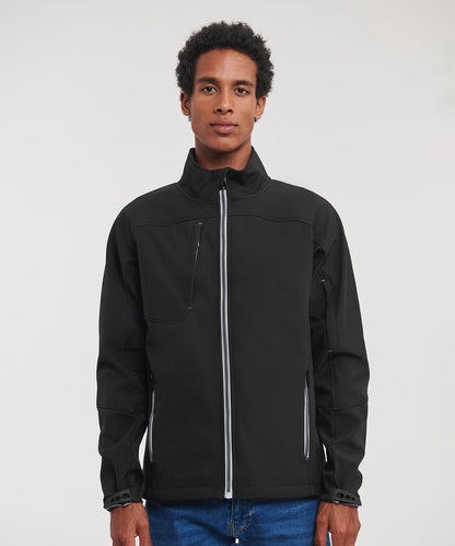 Tryck din logga på Softshelljackor från Russell Europe - Anpassa Bionic softshell-jacka i färgen för företag, föreningar och privatpersoner